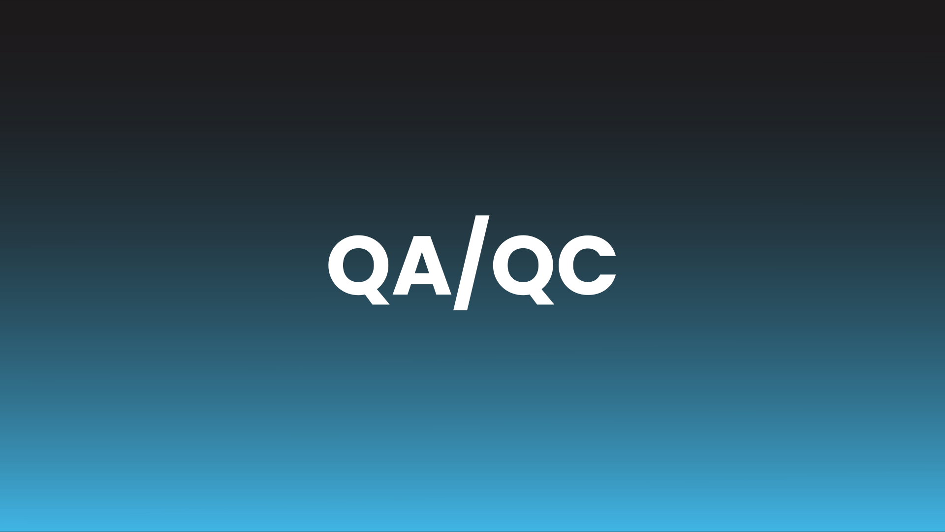 QA/QC