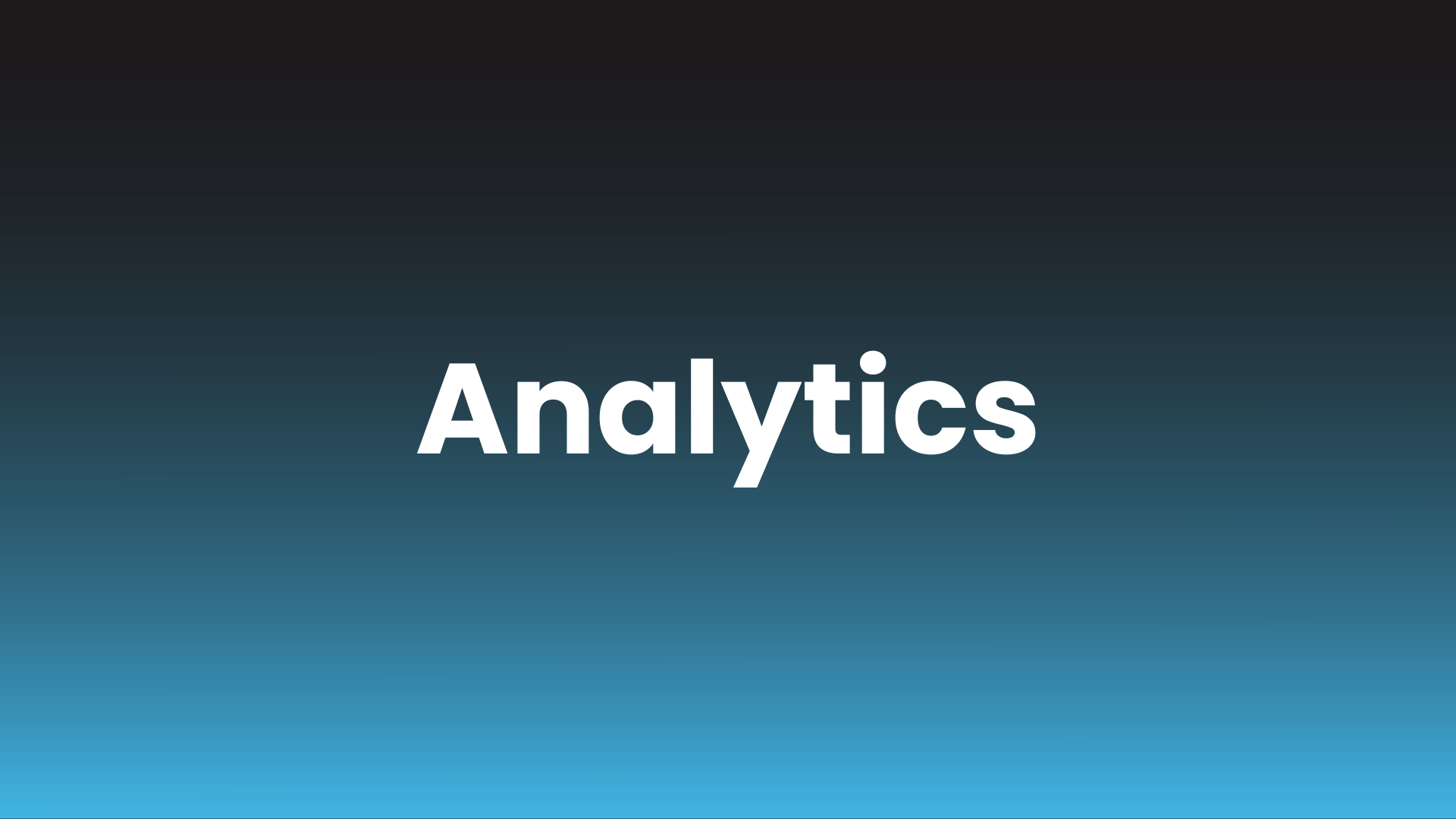Analytics